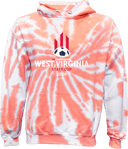 Tie-Dye Hoodies - West Virginia State Cup (w2/2) 2026(White and Red Text)