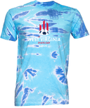 Tie-Dye Short Sleeves - West Virginia State Cup (w2/2) 2026(White and Red Text)