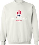 Crew Sweatshirt - West Virginia State Cup (w2/2) 2026(White and Red Text)
