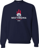 Crew Sweatshirt - West Virginia State Cup (w2/2) 2026(White and Red Text)