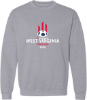 Crew Sweatshirt - West Virginia State Cup (w2/2) 2026(White and Red Text)