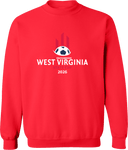 Crew Sweatshirt - West Virginia State Cup (w2/2) 2026(White and Red Text)