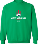 Crew Sweatshirt - West Virginia State Cup (w2/2) 2026(White and Red Text)