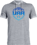 Under Armour Stadium Short Sleeve Hoodie - Boys UAA Session I 2026 (Deep Blue)