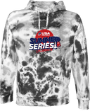 Under Armour Rival Fleece Hoodie Tie-Dye - USA Football Summer Series 2026 (Red Backdrop)