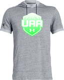 Under Armour Stadium Short Sleeve Hoodie - Boys UAA Session I 2026(Bright Lime)