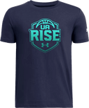 Under Armour Athletics Short Sleeve - UA Rise Girls Session l 2026(Turquoise Text)