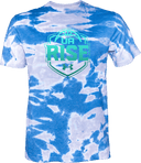 Under Armour Athletics Short Sleeve Tie-Dye - UA Rise Girls Session l 2026(Turquoise Text)