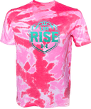 Under Armour Athletics Short Sleeve Tie-Dye - UA Rise Girls Session l 2026(Turquoise Text)