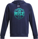 Under Armour Rival Fleece Hoodie - UA Rise Girls Session l 2026(Turquoise Text)