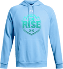Under Armour Rival Fleece Hoodie - UA Rise Girls Session l 2026(Turquoise Text)