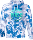 Under Armour Rival Fleece Hoodie Tie-Dye - UA Rise Girls Session l 2026(Turquoise Text)