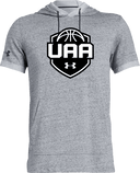 Under Armour Stadium Short Sleeve Hoodie - Boys UAA Session I 2026 (Strong Black)
