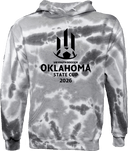 Tie-Dye Hoodies - USYS OK State Cup 2026(Full Black)
