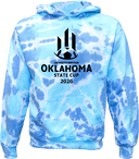 Tie-Dye Hoodies - USYS OK State Cup 2026(Full Black)