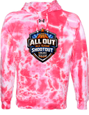 Under Armour Rival Fleece Hoodie Tie-Dye - All Out, All Game Shootout 2026 (orange and blue)