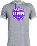 Under Armour Stadium Short Sleeve Hoodie - Boys UAA Session I 2026 (Lavender Purple)
