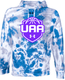Under Armour Rival Fleece Hoodie Tie-Dye - Boys UAA Session I 2026 (Lavender Purple)