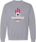 Crew Sweatshirt - USYS TN State Cup (w2/2) 2026 (White & Red)