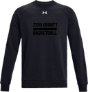 Under Armour Rival Fleece Crew - Zero Gravity - BASKETBALL black