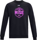 Under Armour Rival Fleece Crew - UA Rise Girls Session l 2026 (Pink Text)