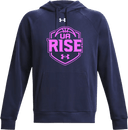 Under Armour Rival Fleece Hoodie - UA Rise Girls Session l 2026 (Pink Text)