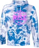Under Armour Rival Fleece Hoodie Tie-Dye - UA Rise Girls Session l 2026 (Pink Text)