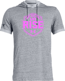 Under Armour Stadium Short Sleeve Hoodie - UA Rise Girls Session l 2026 (Pink Text)