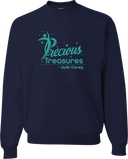 Crew Sweatshirt - Precious Treasures Invitational with Jade Carey (WI) 2027 (Turquoise)