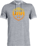 Under Armour Stadium Short Sleeve Hoodie - Girls UAA Session I 2026 (Bright Tangerine)