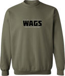 Crew Sweatshirt - WAGS Tournament 2026 (Black with outline)
