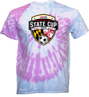 Tie-Dye Short Sleeves - USYS Maryland State Cup (w1/4) 2026 (Main Logo)