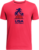 Under Armour Athletics Short Sleeve - USA Football Summer Series 2026 (Blue - Palm Tree)