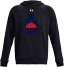 Under Armour Rival Fleece Hoodie - USA Football Summer Series 2026 (Blue - Palm Tree)