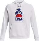 Under Armour Rival Fleece Hoodie - USA Football Summer Series 2026 (Blue - Palm Tree)