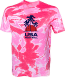 Under Armour Athletics Short Sleeve Tie-Dye - USA Football Summer Series 2026 (Blue - Palm Tree)