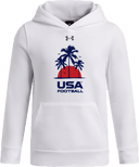 Under Armour Team Icon Fleece Hoodie - USA Football Summer Series 2026 (Blue - Palm Tree)