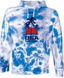 Under Armour Rival Fleece Hoodie Tie-Dye - USA Football Summer Series 2026 (Blue - Palm Tree)