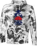 Under Armour Rival Fleece Hoodie Tie-Dye - USA Football Summer Series 2026 (Blue - Palm Tree)