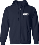 Full Zip Hoodies - WAGS Tournament 2026 (White, Wordmark)