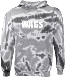 Tie-Dye Hoodies - WAGS Tournament 2026 (White, Wordmark)