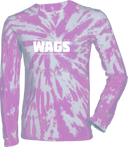 Tie-Dye Long Sleeves - WAGS Tournament 2026 (White, Wordmark)