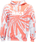 Tie-Dye Hoodies - WAGS Tournament 2026 (White, Wordmark)