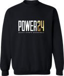 Crew Sweatshirt - Power 24 Session I 2026 (White & Gold Bold Inline Wordmark)