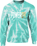 Crew Sweatshirt - Power 24 Session I 2026 (White & Gold Bold Inline Wordmark)