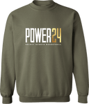 Crew Sweatshirt - Power 24 Session I 2026 (White & Gold Bold Inline Wordmark)
