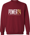 Crew Sweatshirt - Power 24 Session I 2026 (White & Gold Bold Inline Wordmark)