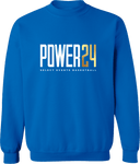 Crew Sweatshirt - Power 24 Session I 2026 (White & Gold Bold Inline Wordmark)