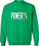 Crew Sweatshirt - Power 24 Session I 2026 (White & Gold Bold Inline Wordmark)