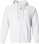 Full Zip Hoodies - Power 24 Session I 2026 (White & Gold Bold Inline Wordmark)